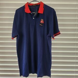 Polo Ralph Lauren Custom Slim Fit Navy Polo Men's Size XXL Polo Bear Navy Red